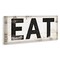 Stupell Industries Eat Typography Vintage Sign Canvas Wall Art